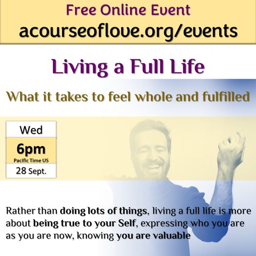 Event: Living a Full Life